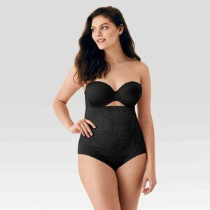 Maidenform Self Expressions Fit Sense High-Waist Black Briefs M Shapewear NWT